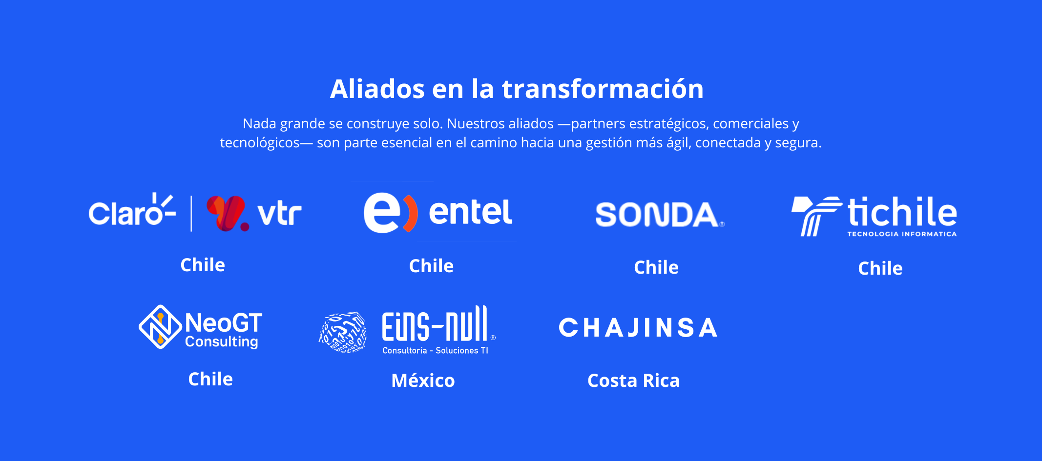 Alianzas y partners estratégicos